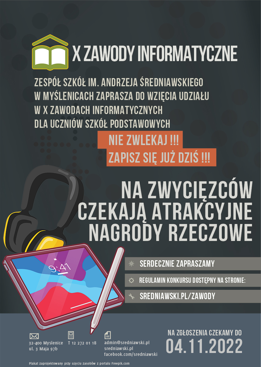 Plakat Zawody Informatyczne 2022